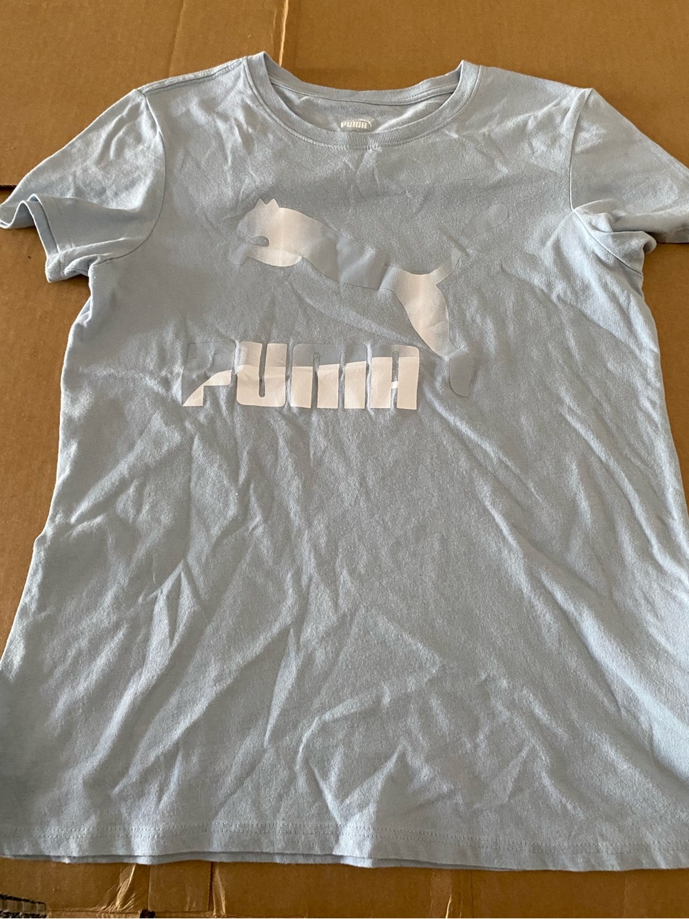 PUMA Women’s Light Blue Logo Tee